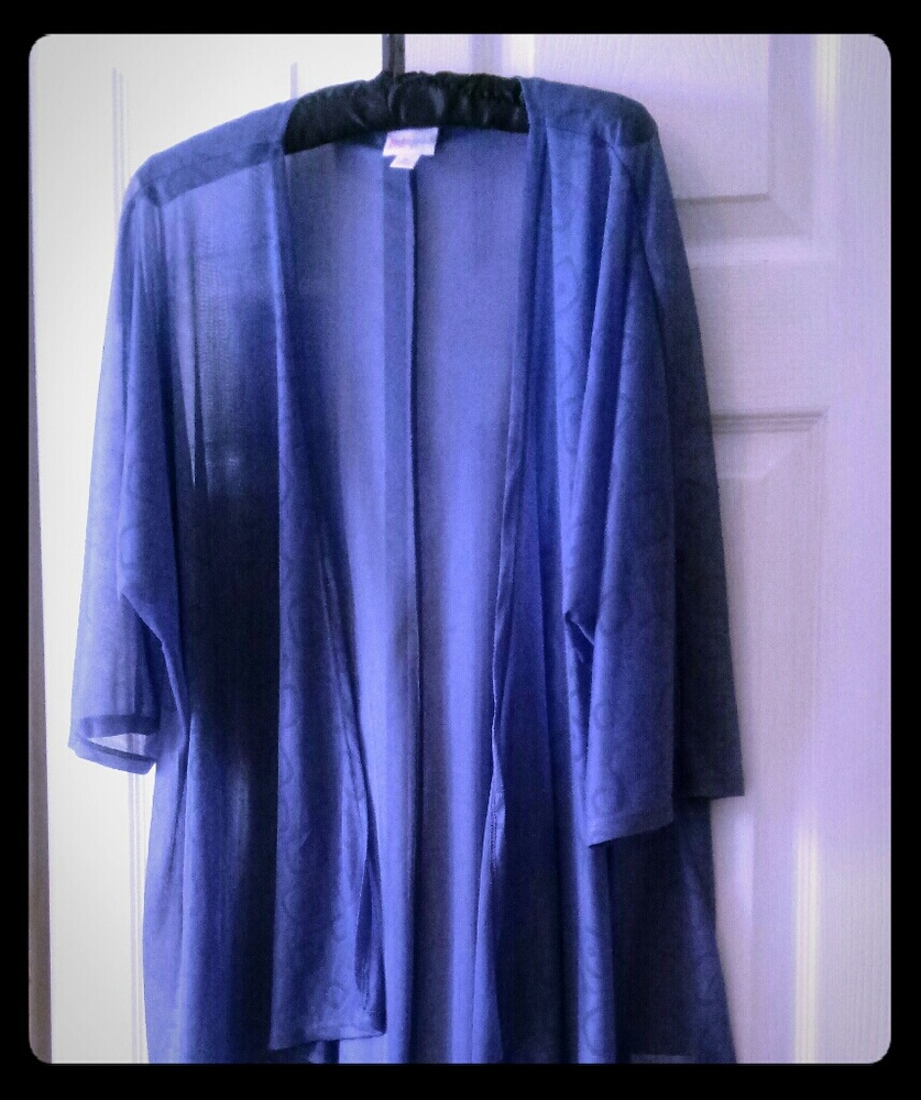Lularoe NWOT Sheer Blue Lindsay